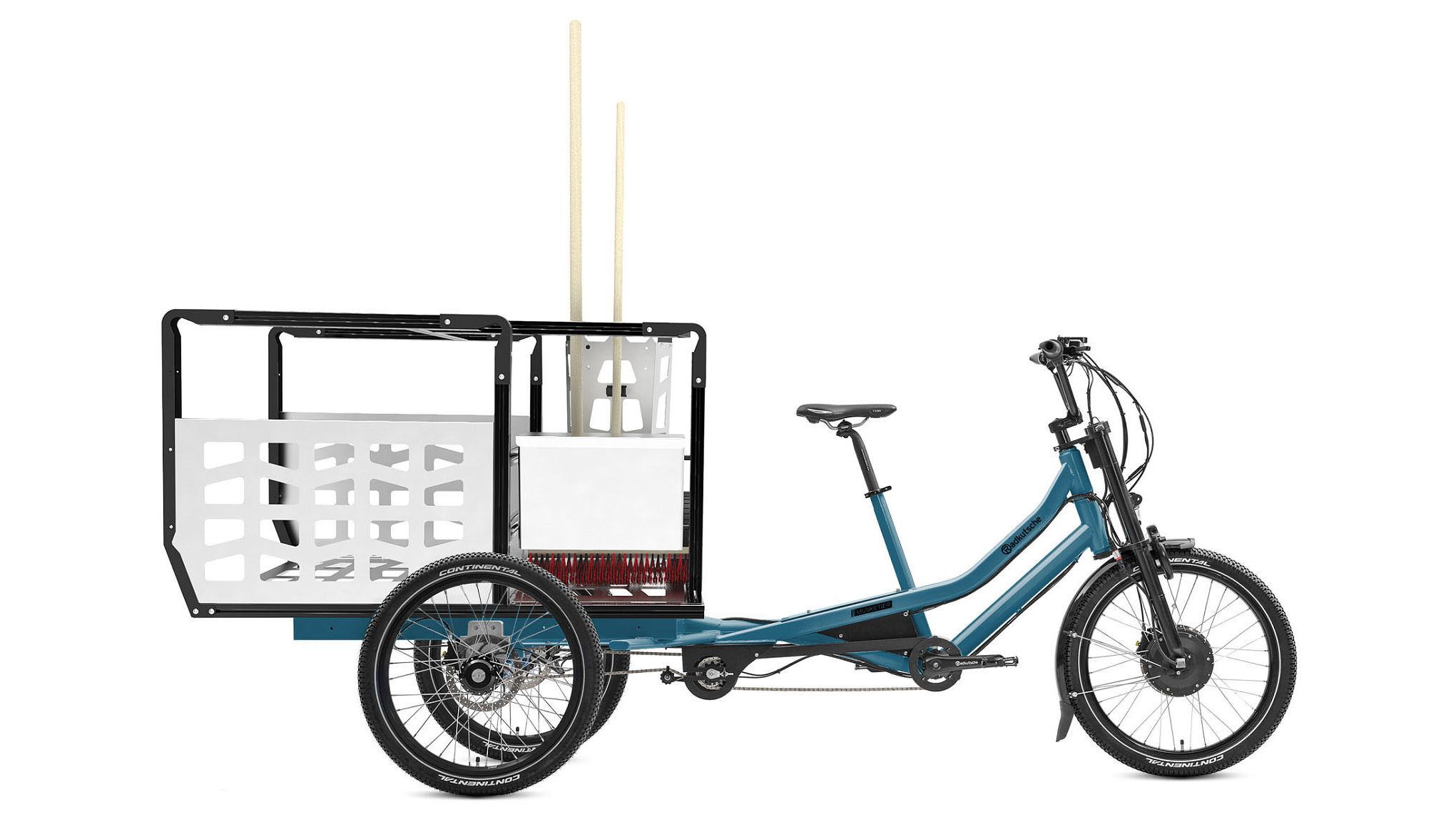Lastenrad mit großen Transportbox